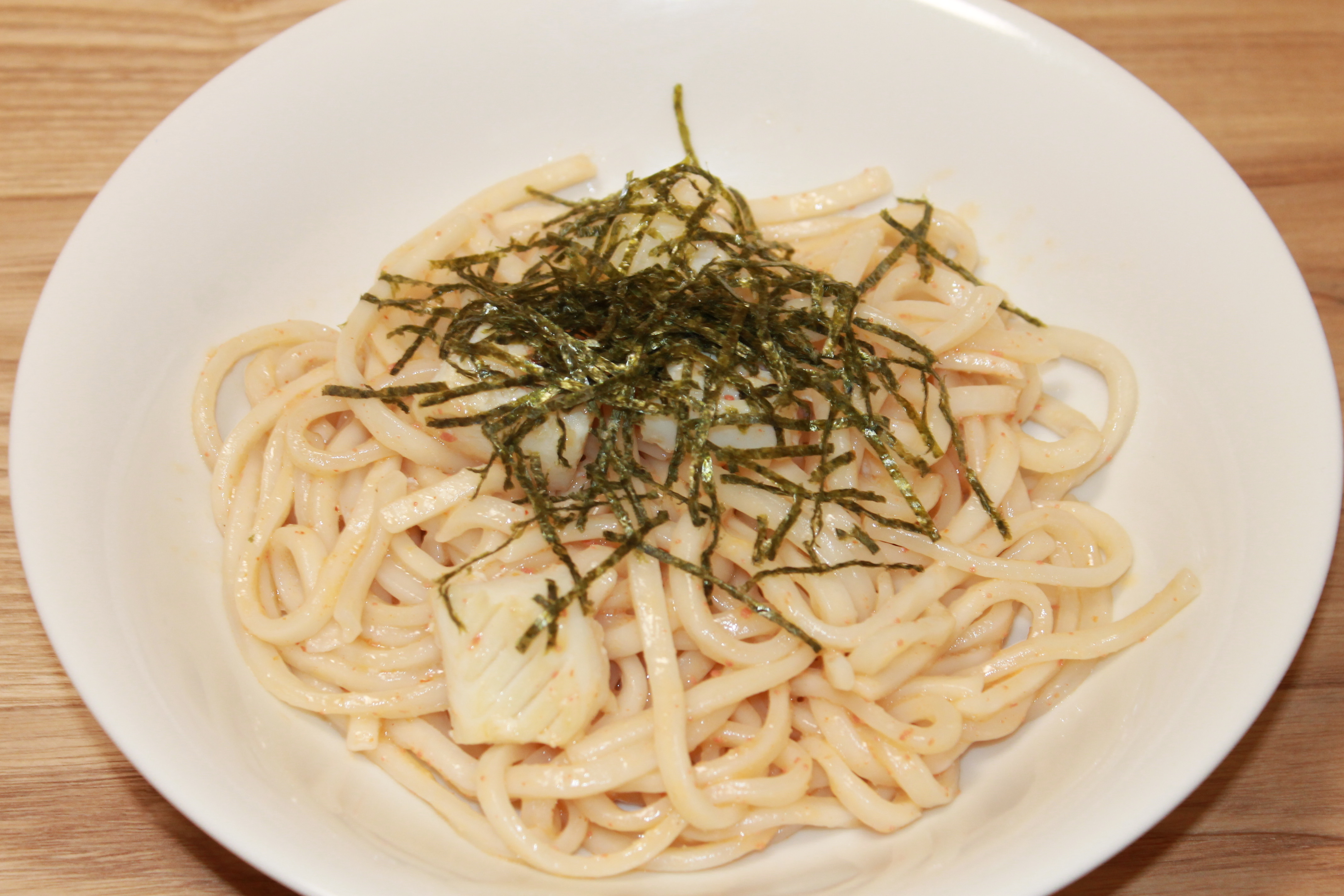 イカ明太子焼きうどん